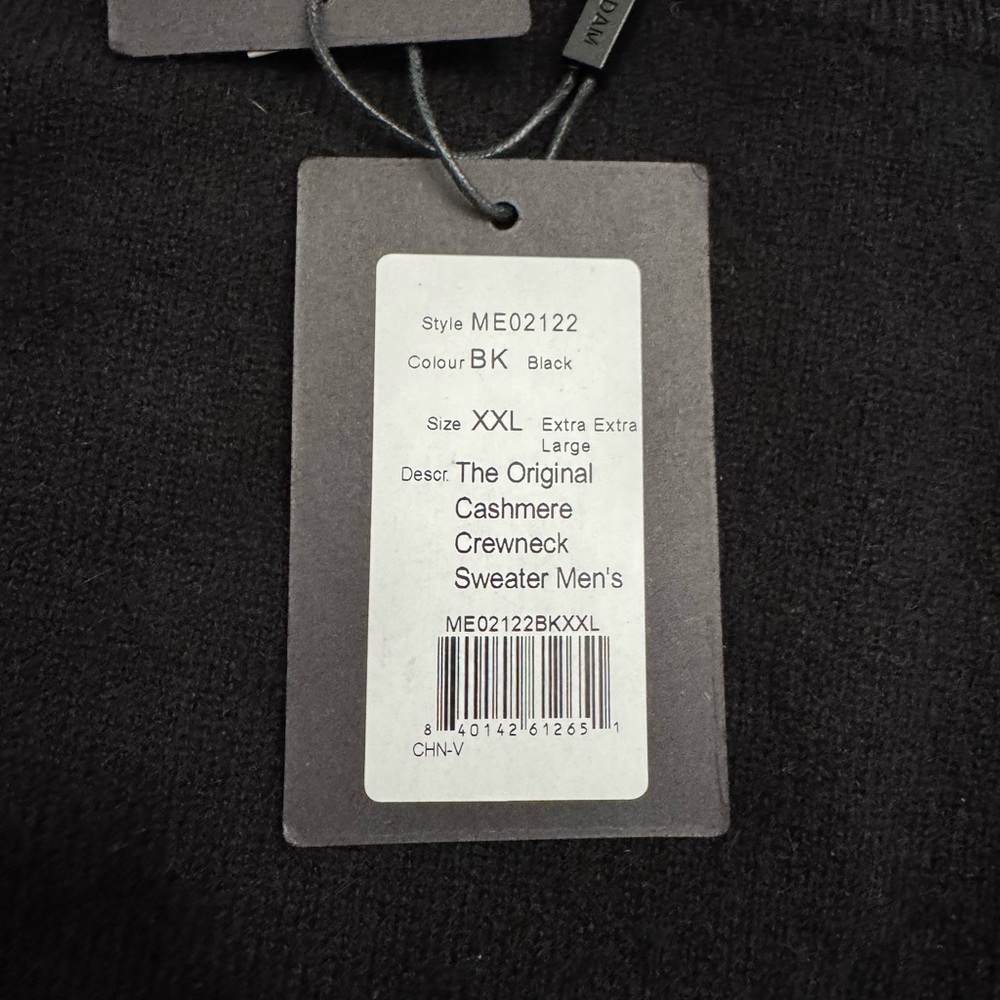 NAADAM Black Cashmere Crewneck Sweater